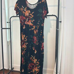 Dearcase Black Floral Dress